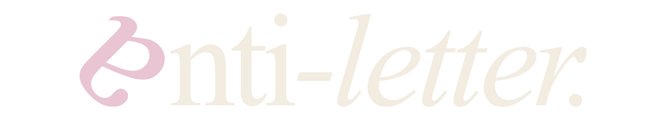 anti-letter.